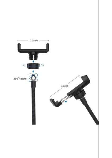 Rgb Youtuber Tiktok Çekim Telefon Tutucu Renkli Ring Light Makyaj Işığı 33CM 13 Inç 2. mt Tripod