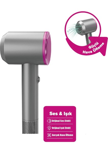 Sesli ve Işıklı 2 In 1 Lüks Saç Bakım Seti Dyson Model