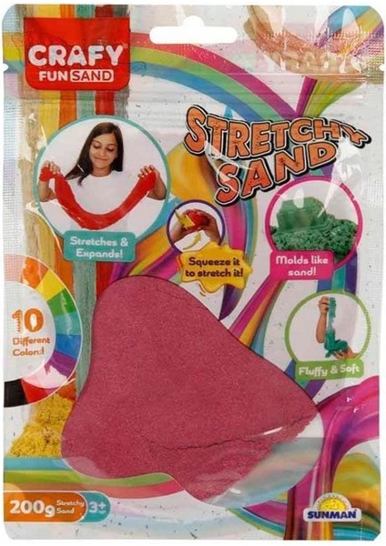 3602 Crafy Streç Oyun Kumu Pembe 200 G -Sunman