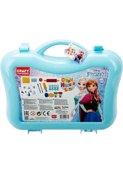 1877 Crafy Frozen Çantalı Oyun Hamuru Seti 200 G 20 Parça