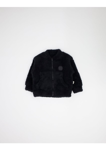 Bebek Unisex Fermuarlı ve Cepli Kışlık Hırka