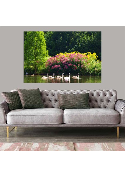 Exclusive Serie" Kuğular Kanvas Tablo