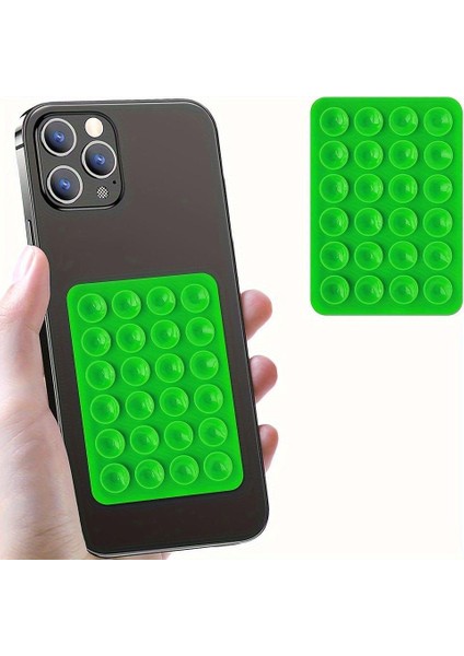 Vakumlu Telefon Tutucu Yeşil