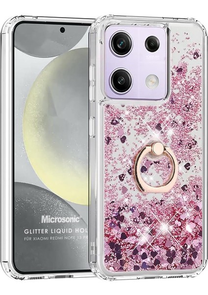 Xiaomi Redmi Note 13 Pro 4g Kılıf Glitter Liquid Holder Pembe