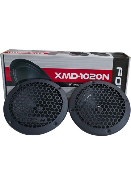 For-X XMD-1020N Oto Mıdrange 20CM 180W Kapaklı 2 Adet