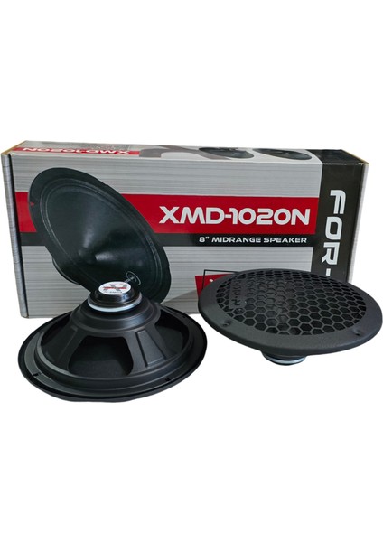 For-X XMD-1020N Oto Mıdrange 20CM 180W Kapaklı 2 Adet