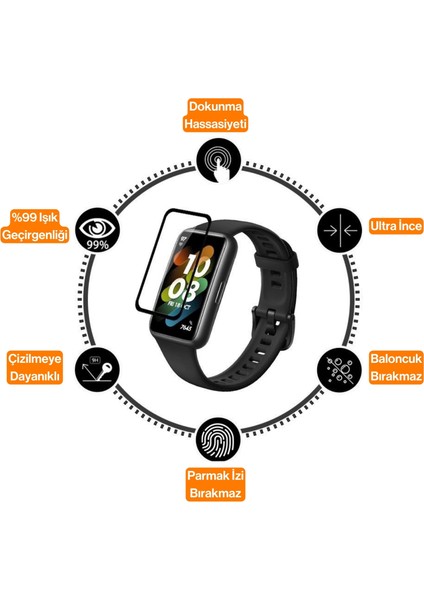 Huawei Band 8 Uyumlu 3D Full Ekran Koruyucu