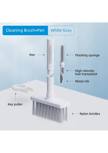 Klavye ve Kulaklık Temizleyici Kit 5 In 1