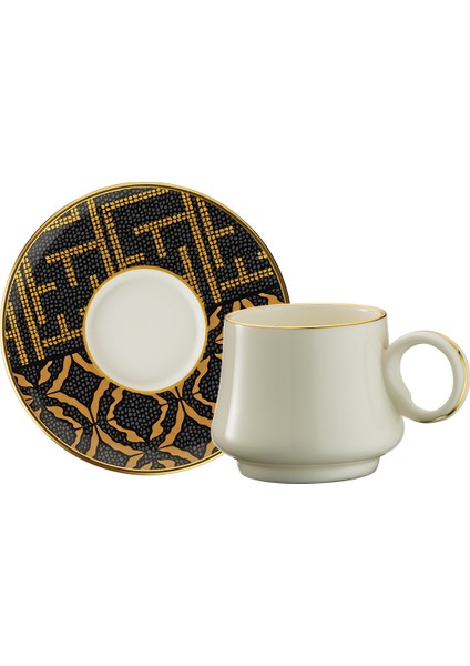 1453 Kariye Yüzük Gold 12 Parça 6 Kişilik Kahve Fincan Takımı 90 ml fırsatları