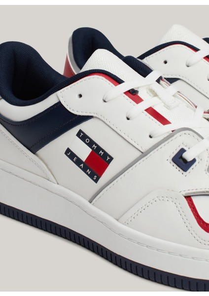 Beyaz - Kırmızı - Lacivert Erkek Sneaker Tjm Retro Basket Cupsole indirimleri