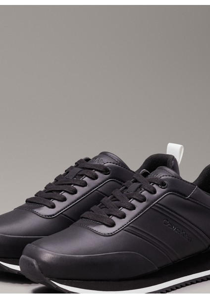 Siyah Erkek Sneaker Low Top Lace Up Lth Hf modelleri