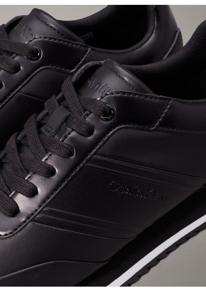 Siyah Erkek Sneaker Low Top Lace Up Lth Hf fırsatları