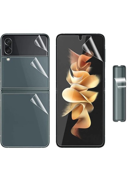 Samsung Galaxy Z Flip 3 Uyumlu Ön Koruma Full Cover Nano Ekran Koruyucu