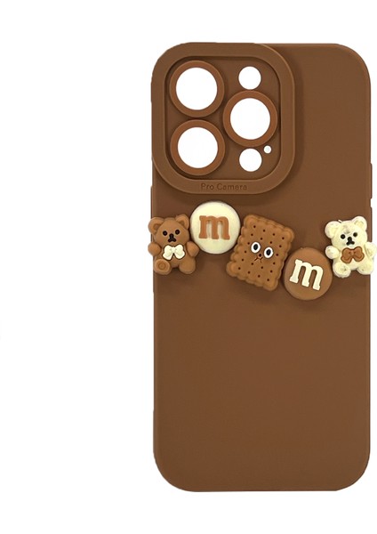 Apple iPhone 14 Pro Uyumlu Lüx Bear Arka Koruma Kılıf