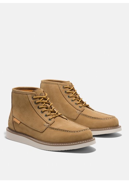 Deri Sarı Erkek Bot Newmarket Mıd Lace Up Chukka Boot