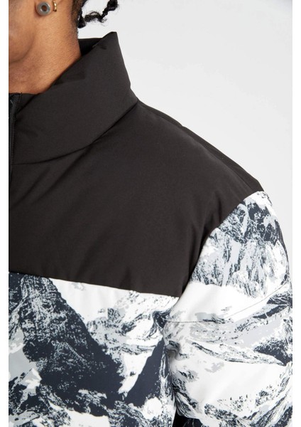 Fit Su İtici Mont Oversize Geniş Kalıp Fermuarlı Rüzgar Geçirmez C6059AX24WN
