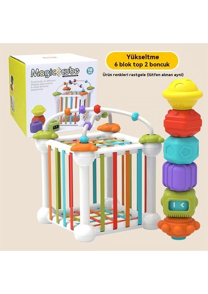 Baby Rainbow Cellar Fun Bead Splicing Stacking Music Building Blocks Puzzle Game Gift For Children And Young Children (Yurt Dışından)