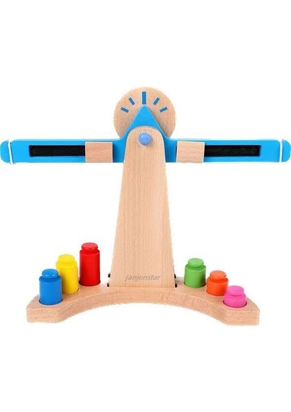 Montessori Matematik Balans Öğretme Aracı Ağaç Çocukların Erken Eğitim Balansı Weighing Puzzle Oyunu (Yurt Dışından)