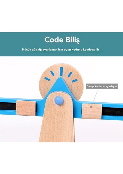 Montessori Matematik Balans Öğretme Aracı Ağaç Çocukların Erken Eğitim Balansı Weighing Puzzle Oyunu (Yurt Dışından)