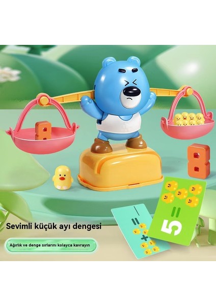 Dijital Balans Oyuncağı, Çocukların Erken Eğitimi, Teddy Bear Balans Oyuncağı, Ekleme ve Çıkarma Işığı, Matematik Öğretme Aracı (Yurt Dışından)