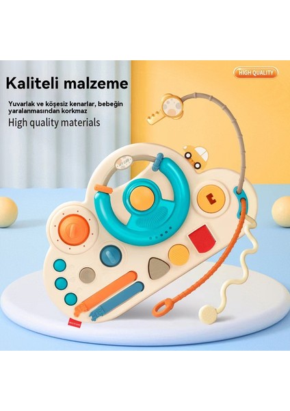 Bebek ve Çocuk Sürücü Tekerlekli Meşgul Tahta Montessori Ilk Eğitim Çoğunluklu Simülasyon Meşgul Tahta Çocuklar Sürücü Yöntemi Öğreniyor. (Yurt Dışından)