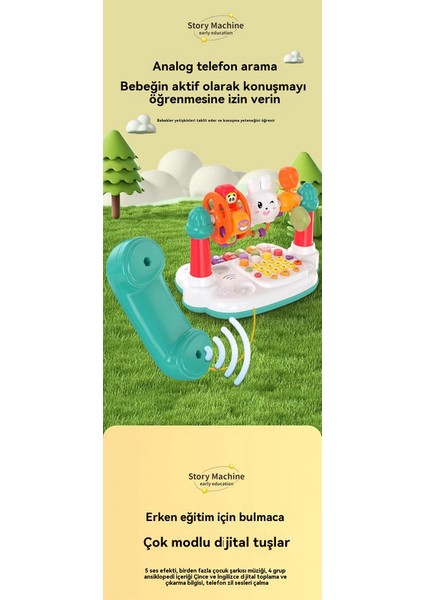Yeni Erken Eğitim, Çoğunlukla Birleştirici Müzik Park Telefonu, Tatlı ve Güzel Ses ve Işık Müzik Hikayesi Çocukların Oyuncaklarını S Öylüyor. (Yurt Dışından) indirimleri