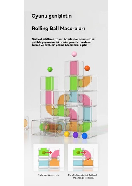 Çocukların Ilk Eğitimi, Bilinçli Işık, Lojik Düşünce Eğitimi, Bulmaca ve Çeşitli Toplu Oyuncakları Için Yaratıcı Bor Çizgisi Inşa Blokları 24P (Yurt Dışından)