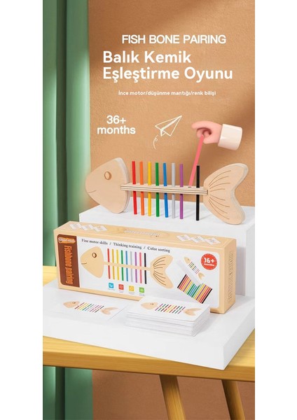 Balık Kemiği Montessori Güzel Motor Eğitimi Için Yardımcı Öğretiyor, Genç Çocuklar Için Renk Uyuşturucu, Montessori Çocukluğu Oyuncakları Için (Yurt Dışından)