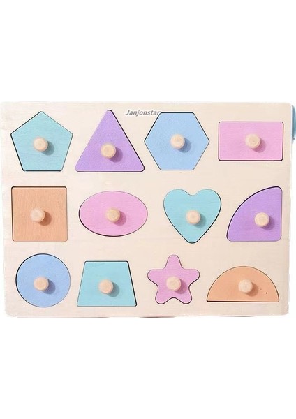 Baby Handheld Montessori Panel Macaron Magnetic Puzzle Form Cognitive Matching Board's Intelligence Development Oyunu (Yurt Dışından)