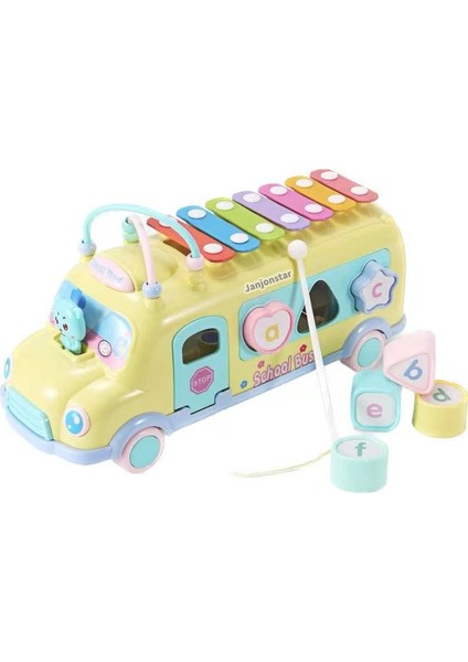 Sekiz Ton Bulmaca Bebek Için El Tapping Piyano, 2-In-1 Wooden Piano Aracı, 8 Aylık Çocukların Müzik Oyunu, Piyano (Yurt Dışından)
