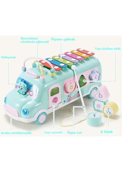 Sekiz Ton Bulmaca Bebek Için El Tapping Piyano, 2-In-1 Wooden Piano Aracı, 8 Aylık Çocukların Müzik Oyunu, Piyano (Yurt Dışından)