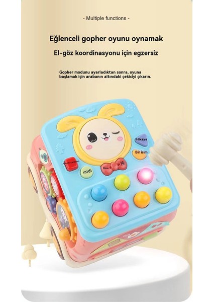 Bebek Topraklı Oyuncak Bulmacası Ilk Eğitim Bebek Müzik Patlaması 1 Yaşında Çocuk Hexahedron El Çarpıyor Davul Çocukları ve Kızları Çarpıyor. (Yurt Dışından)