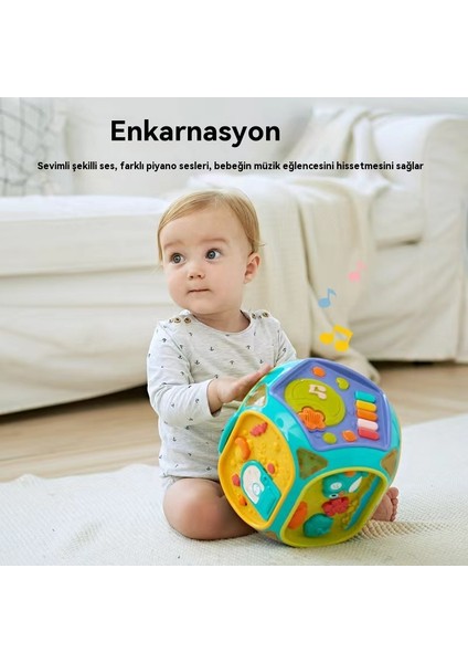 Çocukların Yedi Tarafından Çoğunluğu Bulmacası Patlama Davul, Çocuk ve Çocuk Polihedral Oyuncağı, Akıllı Ev Erken Eğitim Işığı (Yurt Dışından)