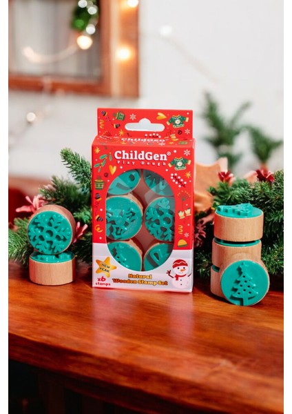 Ahşap Damga Yeni Yıl Set (6 Adet Damga) fiyatları