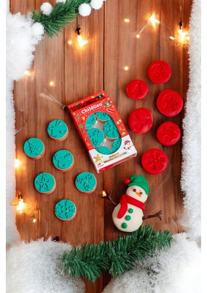 Ahşap Damga Yeni Yıl Set (6 Adet Damga) modelleri