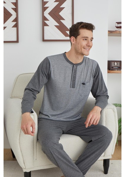Uzun Kol Erkek Pijama 9257