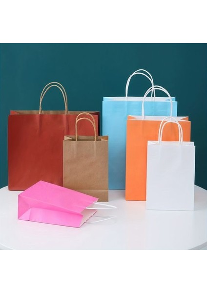 Yeşil Kağıt Poşet 25X31X12CM 50 Adet modelleri