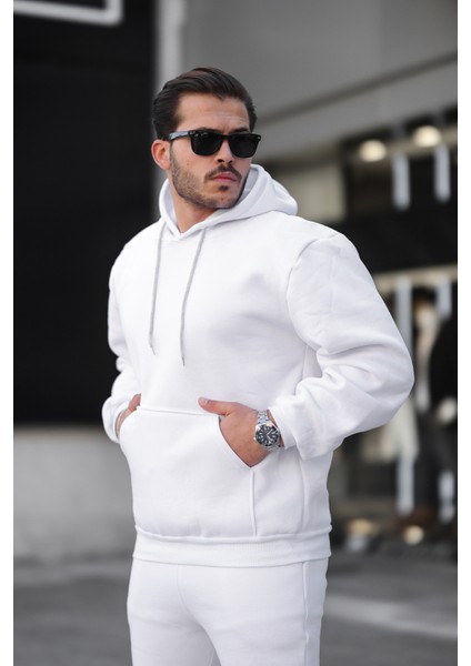 Premium Kalite Beyaz 3iplik Kalın Sweatshirt Unisex fiyatları