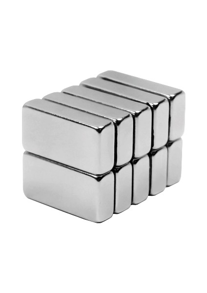 Neodyum Mıknatıs 20 x 10 x 3 Boy 20 mm En 10 mm Kalınlık 3 mm Çok Güçlü Mıknatıs 2 Adet