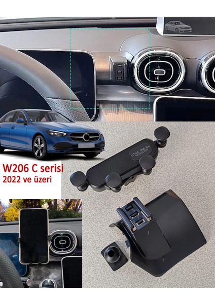 W206 Telefon Tutucu - W206 Özel Aparatlı Telefon Tutucu