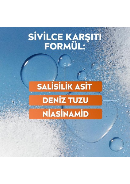 Derma Skin Clear Niasinamid ve Salisilik Asit (BHA) İçeren Sivilce Karşıtı Yüz Temizleme Peeling 150ml, Karma ve Yağlı Ciltler