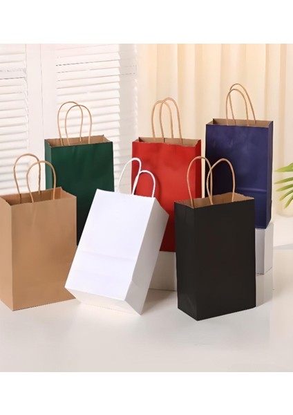 Burgu Saplı Siyah Kağıt Çanta 25X31X12CM 50 Adet modelleri