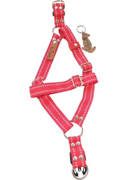 Köpek Göğüs tasması küçük ırk yumuşak kırmızı kolon göğüs ölçüsü:35-50cm ayarlamalı 5-15kg dog harnessGT3-41 modelleri