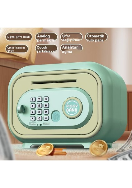 Kızlar ve Çocuklar Için Seçeneksel Parmak Izi Parolanı Güvenli Olan Yeni Çocukların Domuz Bankası, Büyük Kapasitet Domuz Bankası (Yurt Dışından) fiyatları