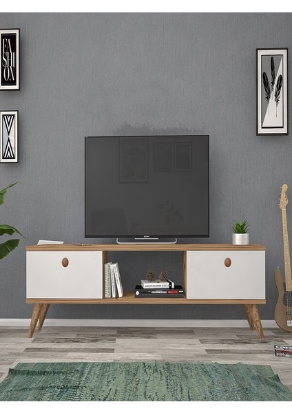 Eda Atlantik-Beyaz 140 cm Tv Ünitesi