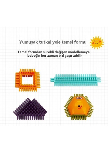 Newchi Sensory Mane Building Blocks Puzzle Assembly Büyük Particle Building Blocks Kindergarten Erken Eğitim Oyunları 3-6 Yaşlı 40P (Yurt Dışından)