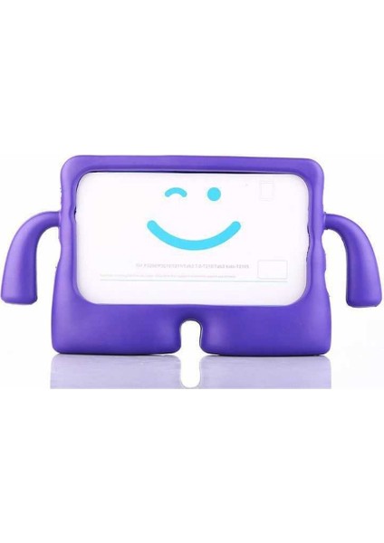 Apple iPad 10.2 (8.nesil) Uyumlu Çocuk Tablet Kılıfı Ibuy Yumuşak Silikon Kılıf , Mor