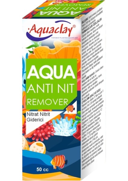 Aquaclay Anti Nit 50CC Akvaryum Nitrat Nitrin Giderici