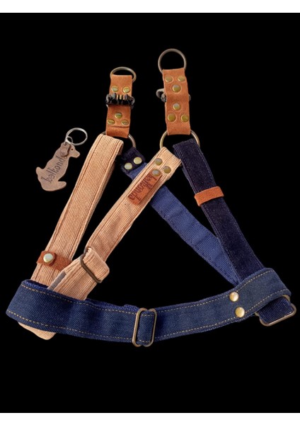 Köpek Göğüs tasması kadife orta ırk göğüs ölçüsü:50-85cm ayarlamalı genişlik:2,5cm/15-35kg dog harness GT2-28