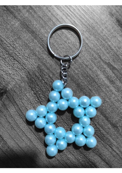 Yıldız Anahtarlık Renkli Inci Boncuk 50 Adet